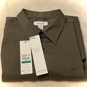 Calvin Klein Lg Olive Dress Shirt